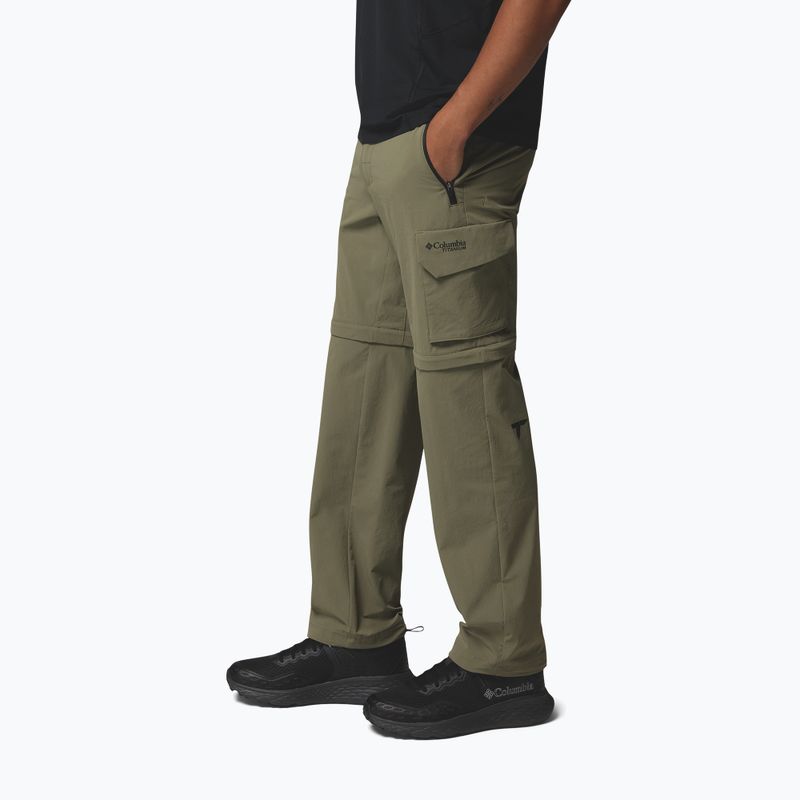 Мъжки панталони за трекинг Columbia Silver Ridge Elite Convertible stone green 4