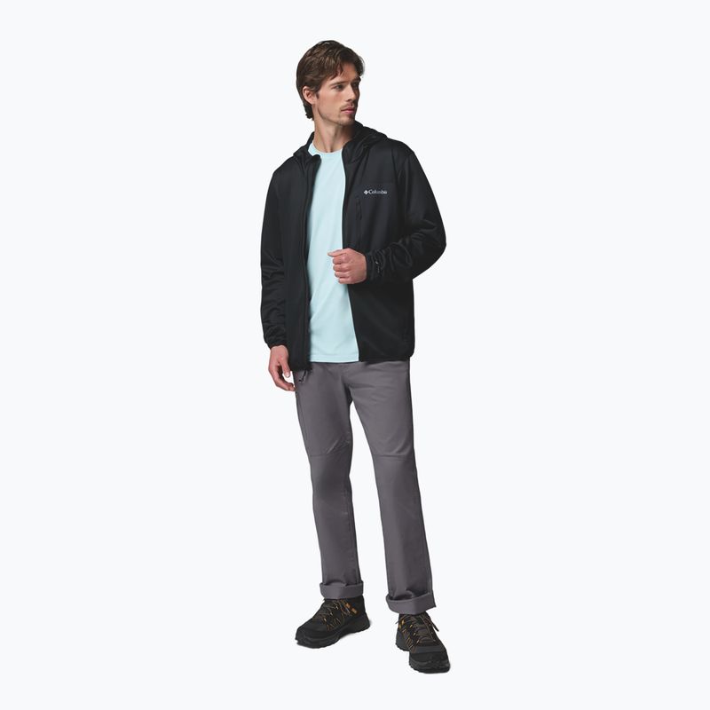 Мъжки трекинг суитшърт Columbia Tall Heights Hdd Grid Fleece Full Zip black 2