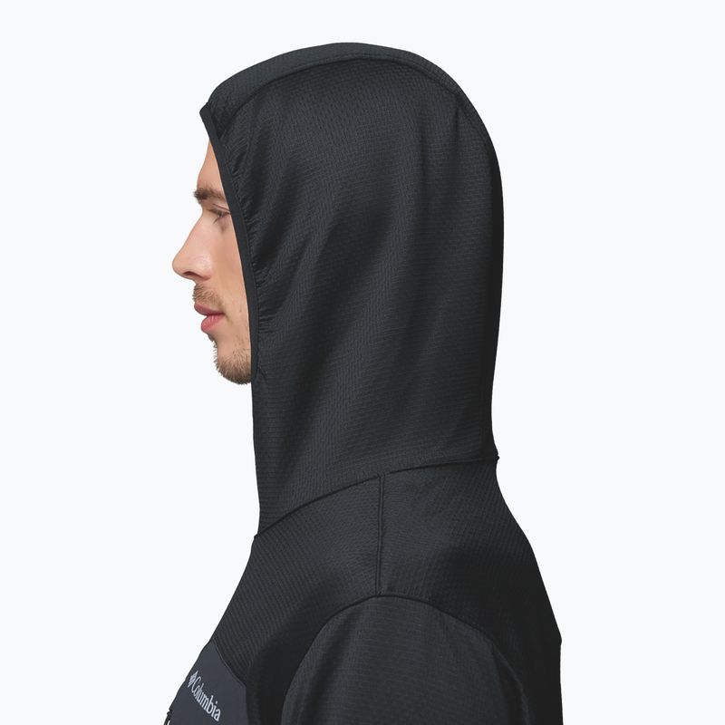 Мъжки трекинг суитшърт Columbia Tall Heights Hdd Grid Fleece Full Zip black 6
