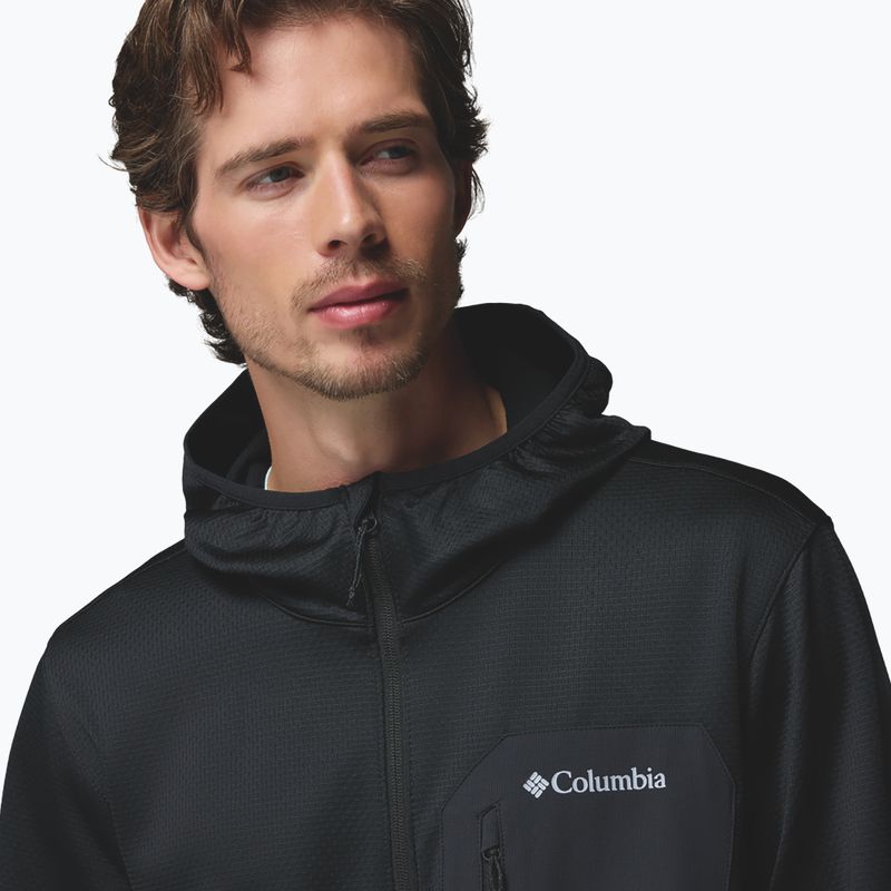 Мъжки трекинг суитшърт Columbia Tall Heights Hdd Grid Fleece Full Zip black 8