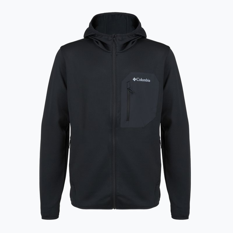 Мъжки трекинг суитшърт Columbia Tall Heights Hdd Grid Fleece Full Zip black