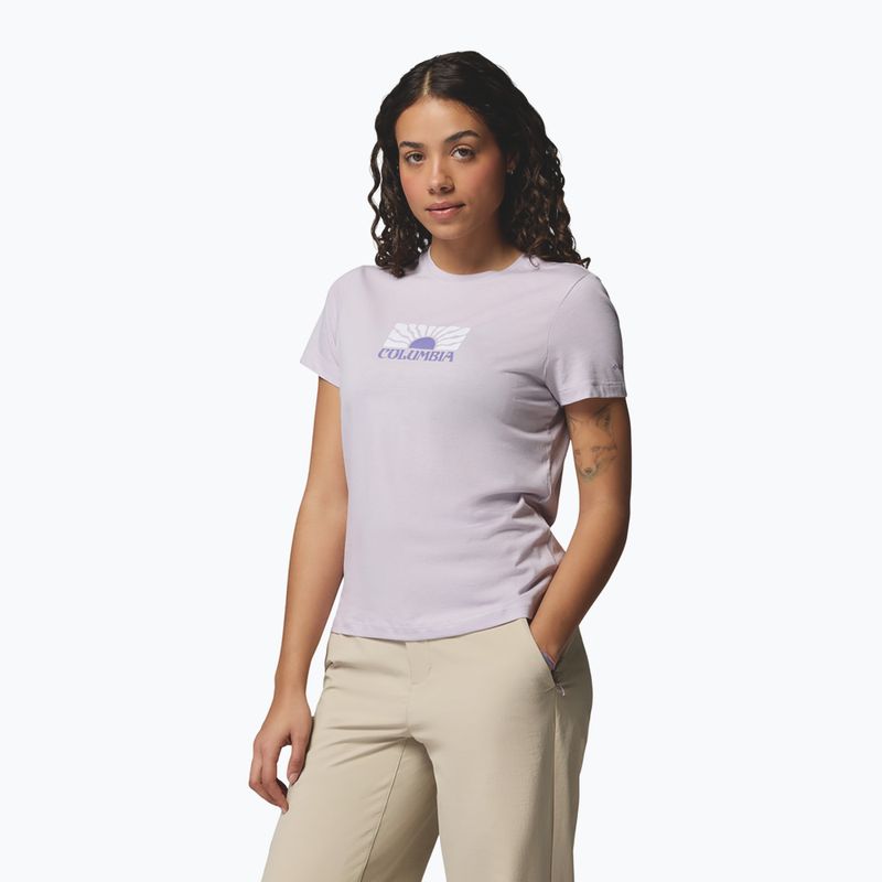 Дамска тениска Columbia Ruby Springs Graphic Fitted lavender pearl/brandrise