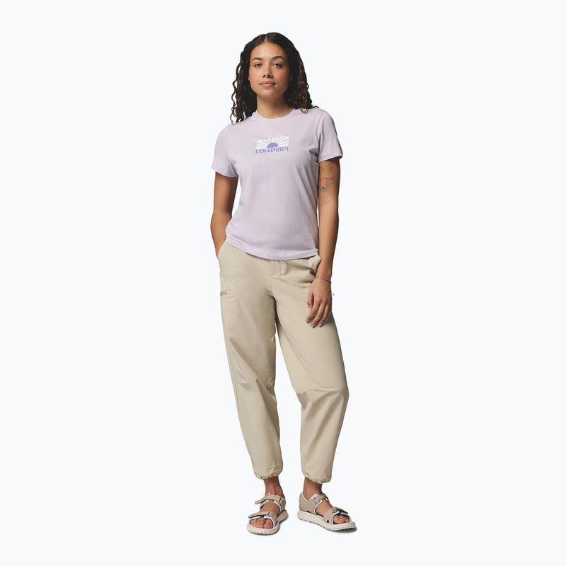 Дамска тениска Columbia Ruby Springs Graphic Fitted lavender pearl/brandrise 2