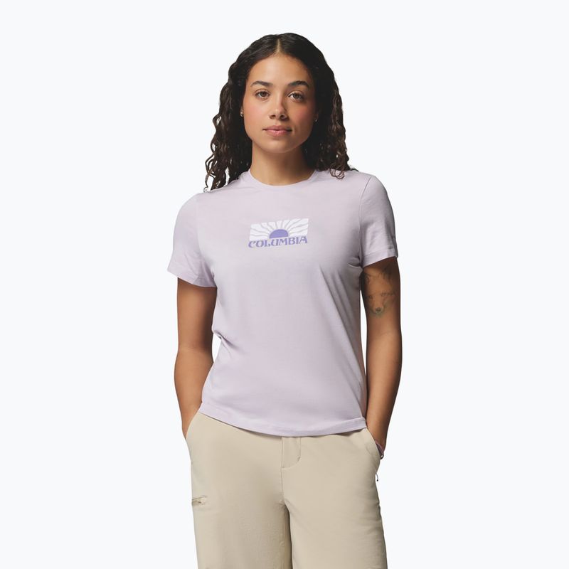 Дамска тениска Columbia Ruby Springs Graphic Fitted lavender pearl/brandrise 4