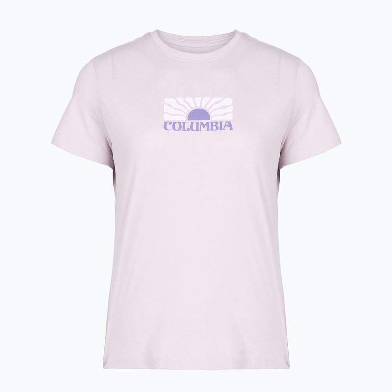 Дамска тениска Columbia Ruby Springs Graphic Fitted lavender pearl/brandrise