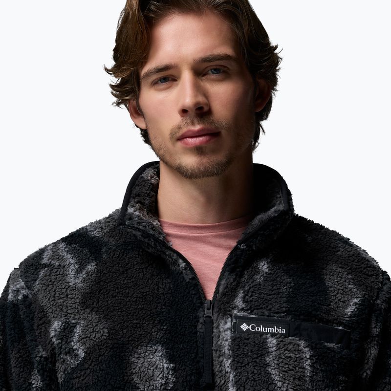 Мъжки суитшърт Columbia Rugged Ridge High Pile Half Zip black treebark 5