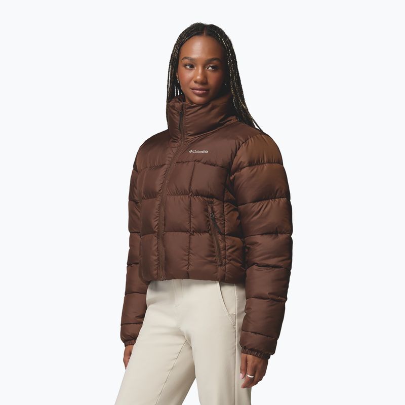 Дамско ватирано яке Columbia Puffect III Cropped tobacco 5