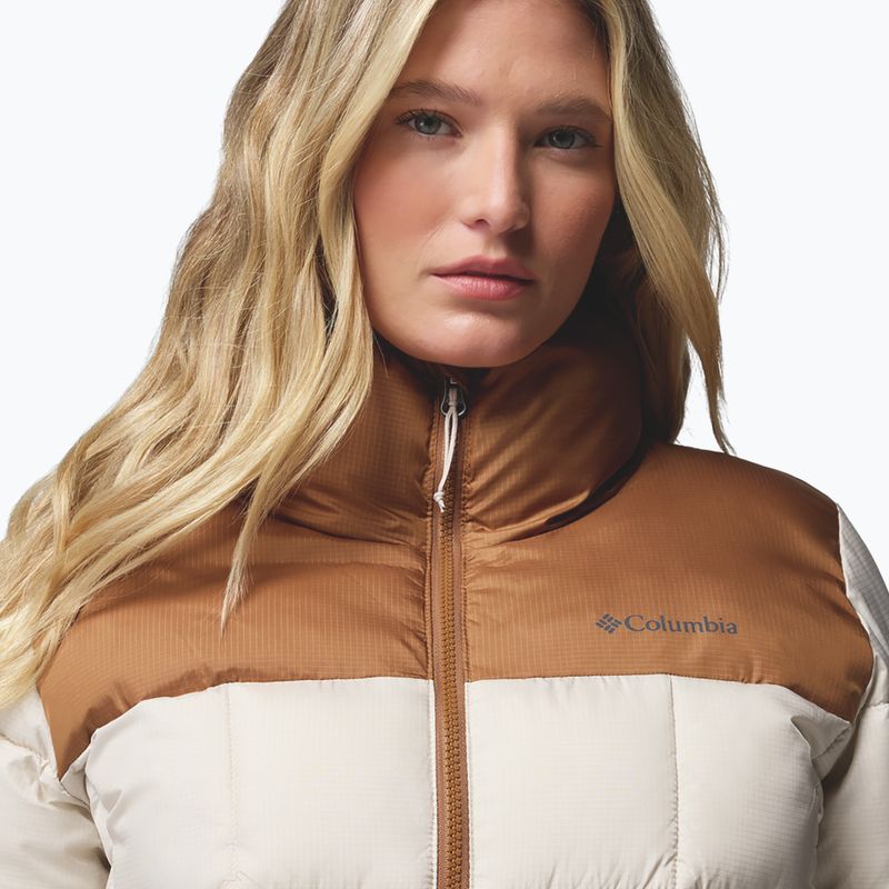 Дамско ватирано яке Columbia Puffect III Cropped dark stone/camel brown 6