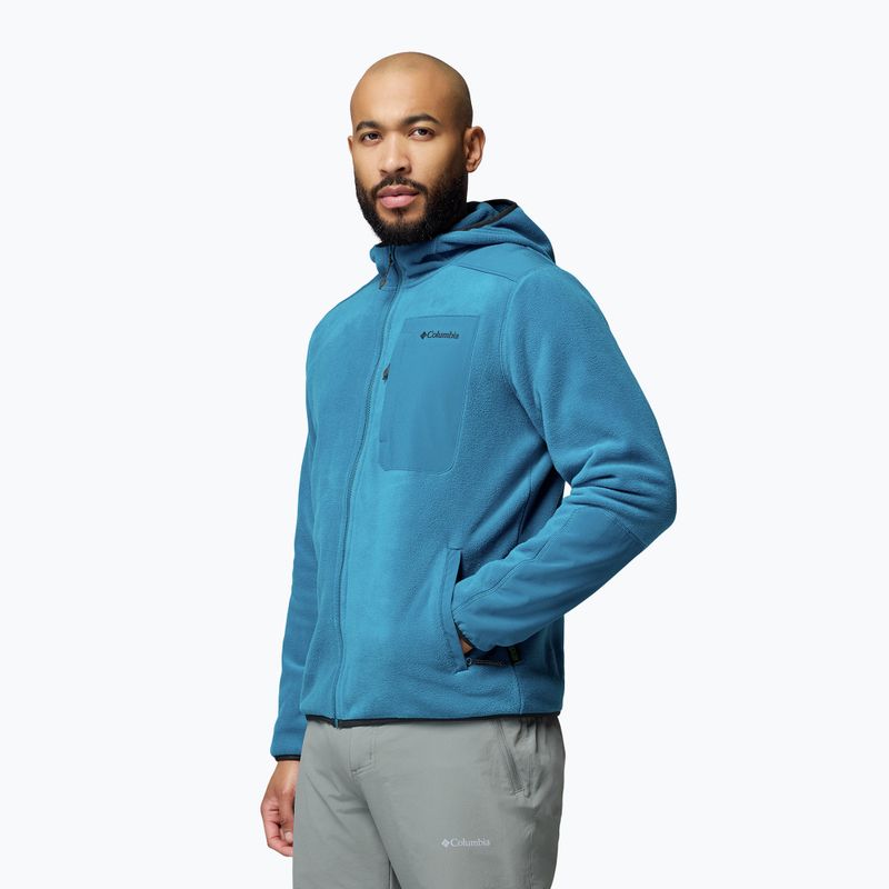 Мъжки поларен суитшърт Columbia Pacific Arch 200 Hooded FZ Fleece Phoenix Blue 4