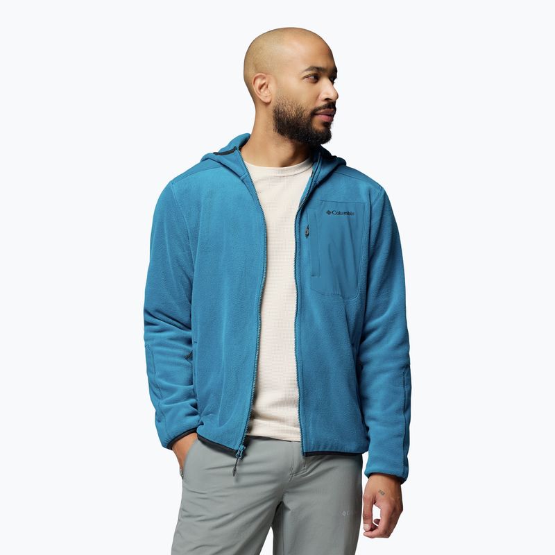 Мъжки поларен суитшърт Columbia Pacific Arch 200 Hooded FZ Fleece Phoenix Blue 5