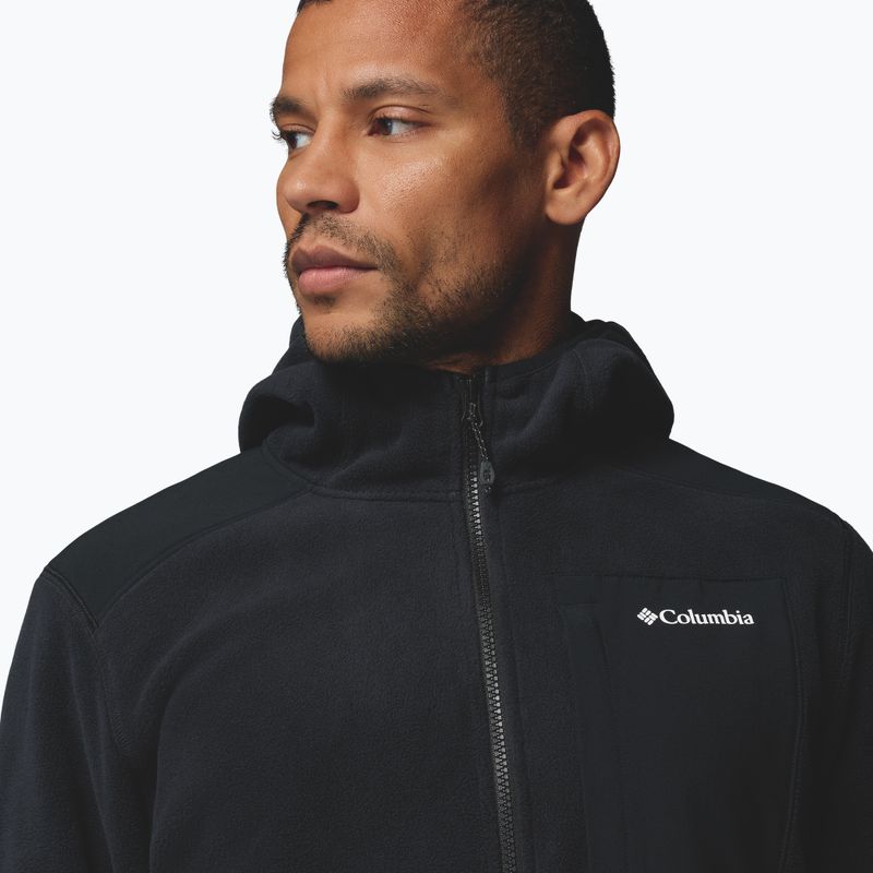 Мъжки поларен суитшърт Columbia Pacific Arch 200 Hooded FZ Fleece Black 6