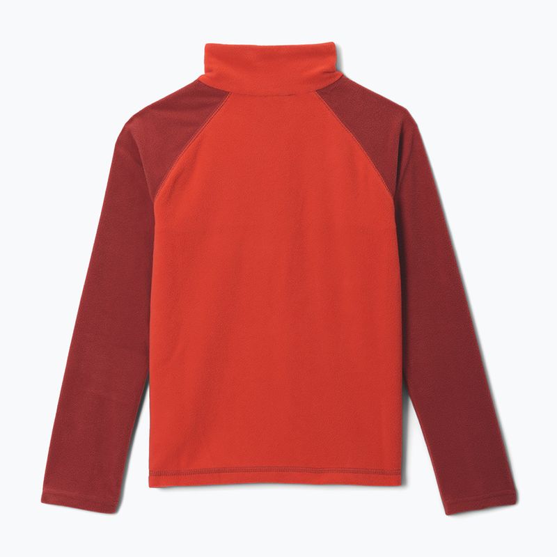 Детски поларен суитшърт Columbia Glacial Half Zip super sonic/red oxide 2