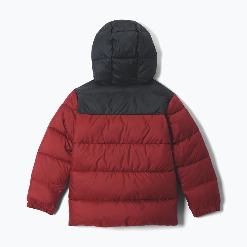 Детско ватирано яке Columbia Puffect Hooded Red Oxide/Black 2