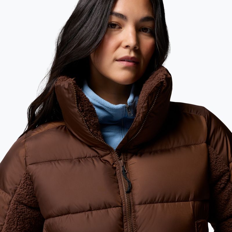 Дамско хибридно яке Columbia Leadbetter Point II Sherpa Hybrid tobacco 6