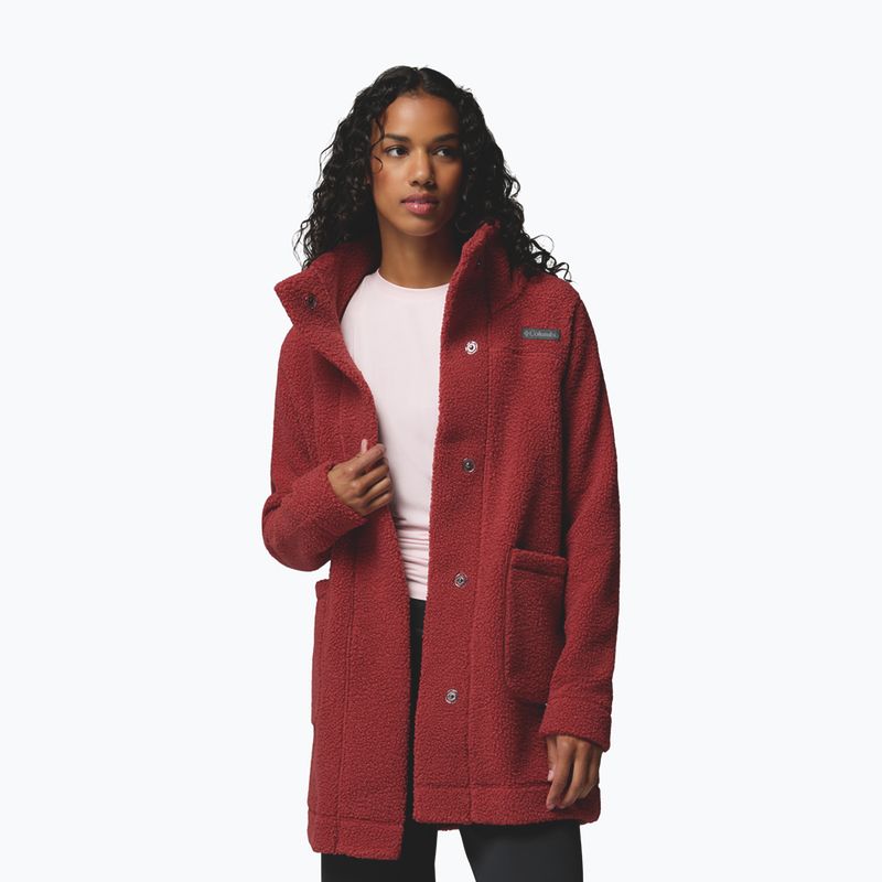 Дамски поларен суитшърт Columbia Panorama Long red oxide 4