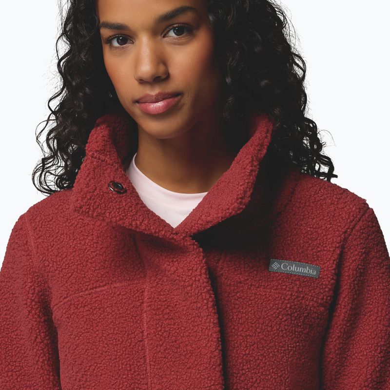 Дамски поларен суитшърт Columbia Panorama Long red oxide 6