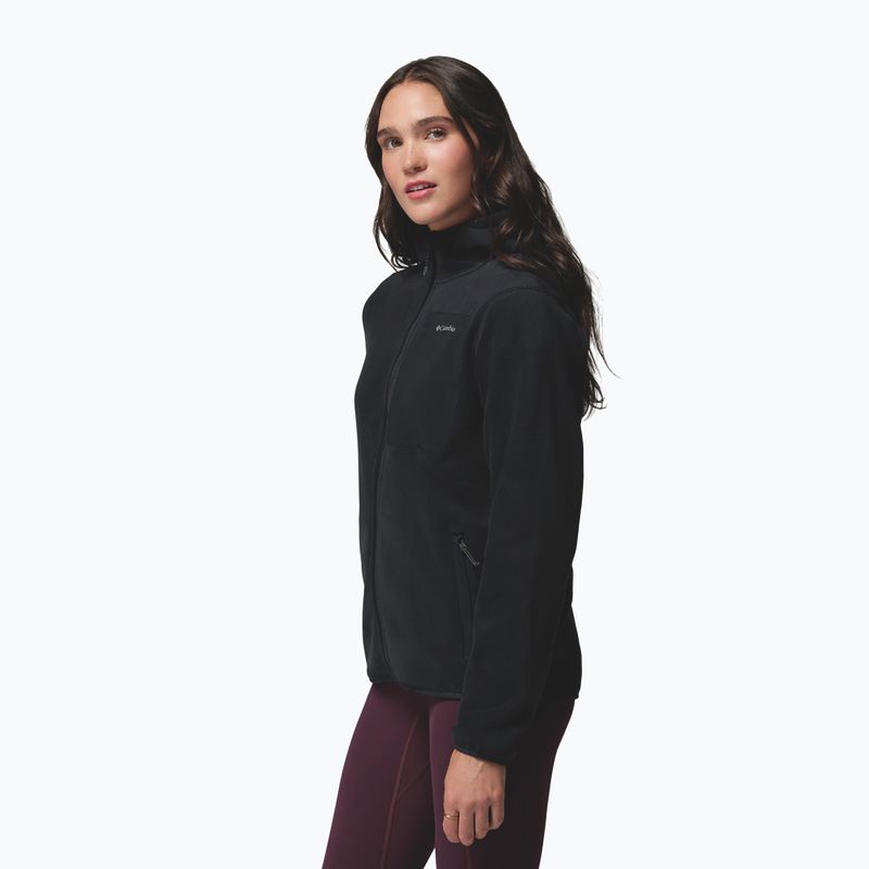 Дамски поларен суитшърт Columbia Pacific Arch 200 Hooded Full Zip Fleece Black 5