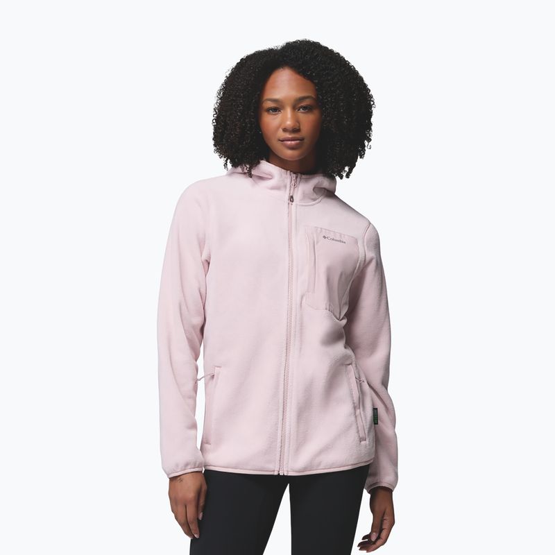 Дамски поларен суитшърт Columbia Pacific Arch 200 Hooded Full Zip Fleece mineral pink 4