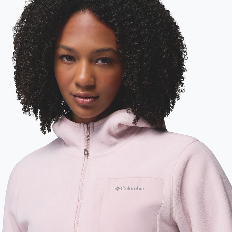 Дамски поларен суитшърт Columbia Pacific Arch 200 Hooded Full Zip Fleece mineral pink 6