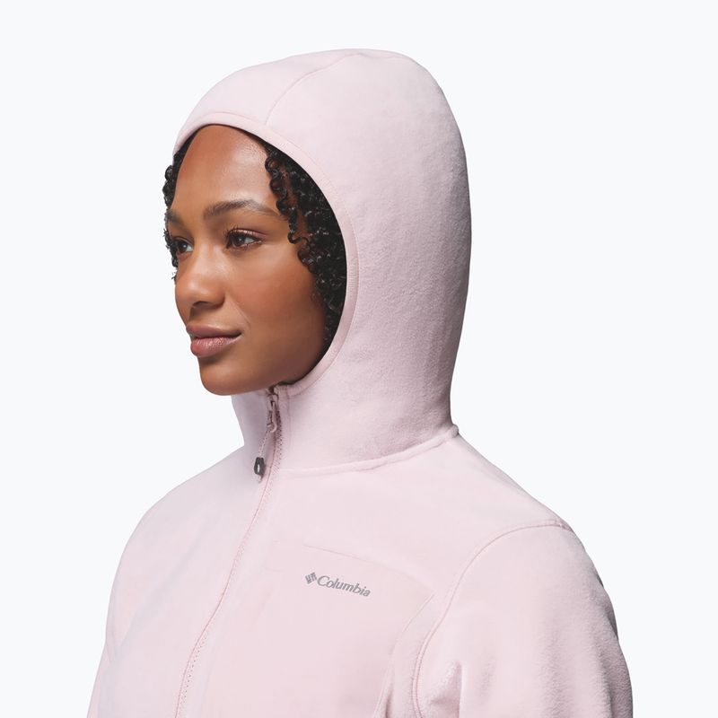 Дамски поларен суитшърт Columbia Pacific Arch 200 Hooded Full Zip Fleece mineral pink 8