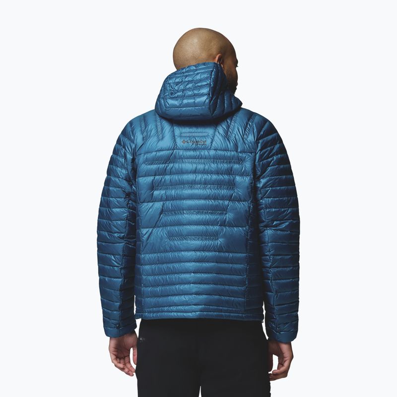 Мъжко пухено яке Columbia Endevour Mountain Down Hooded phoenix blue 3