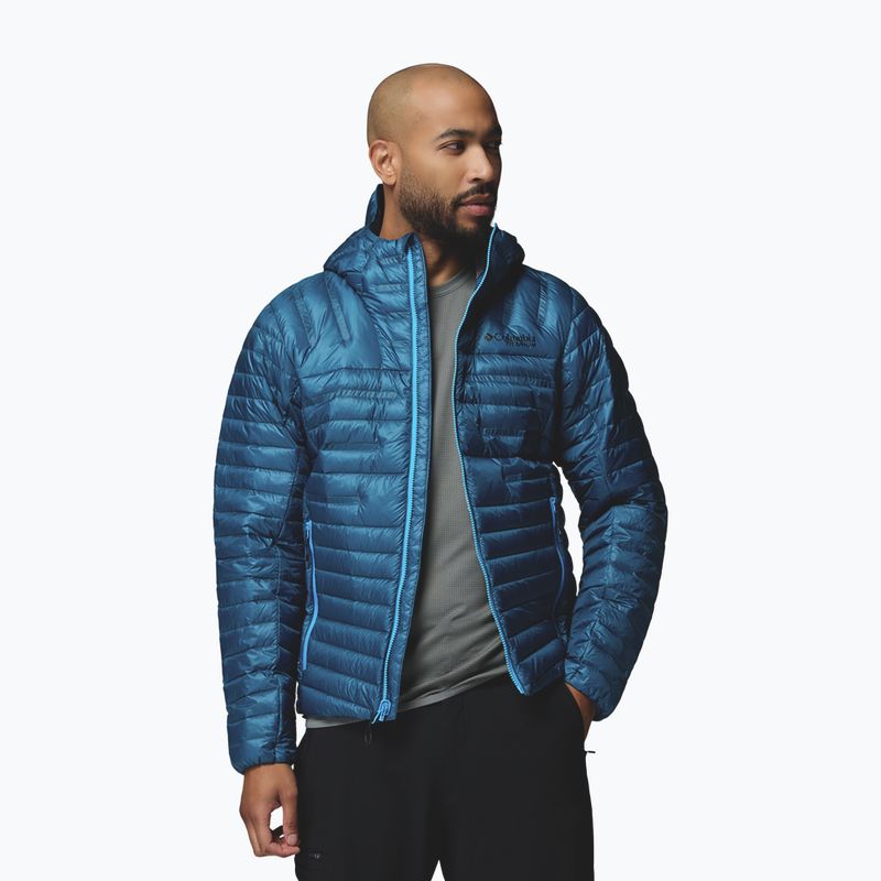 Мъжко пухено яке Columbia Endevour Mountain Down Hooded phoenix blue 4