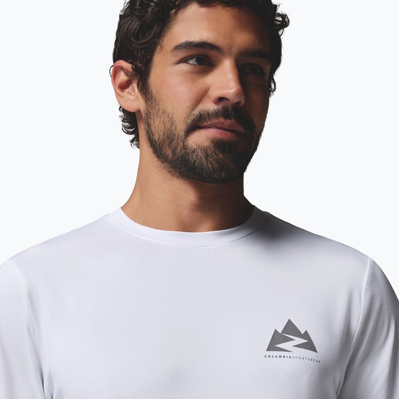 Мъжка блуза с дълъг ръкав  Columbia Parsons Point LS Graphic Tee white zigzag climb 5
