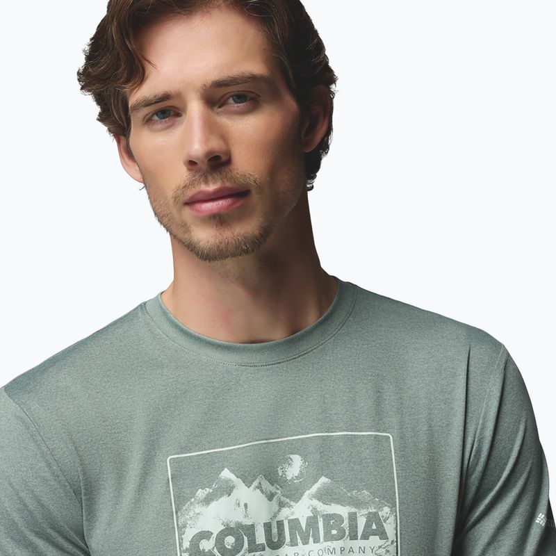 Мъжка блуза с дълъг ръкав  Columbia Parsons Point LS Graphic Tee sedona sage heather framed peakscape 5