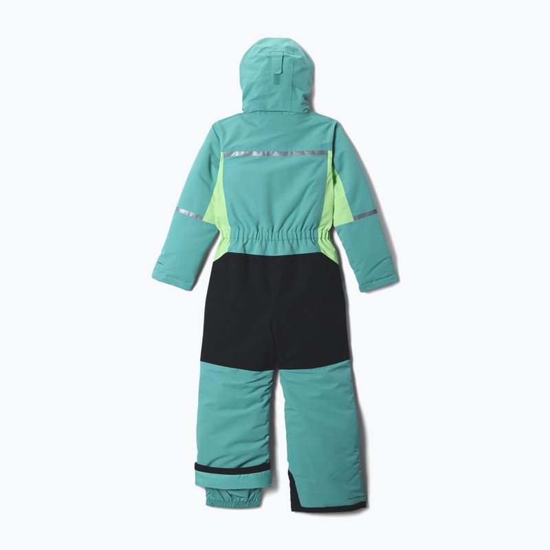 Детски скиорски гащеризон Columbia Buga IV SUIT teal/black 2