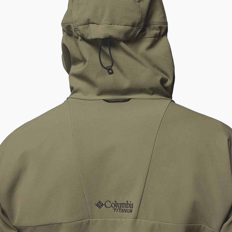 Мъжко софтшел яке Columbia Tennen Mountain Hooded Softshell stone green 8