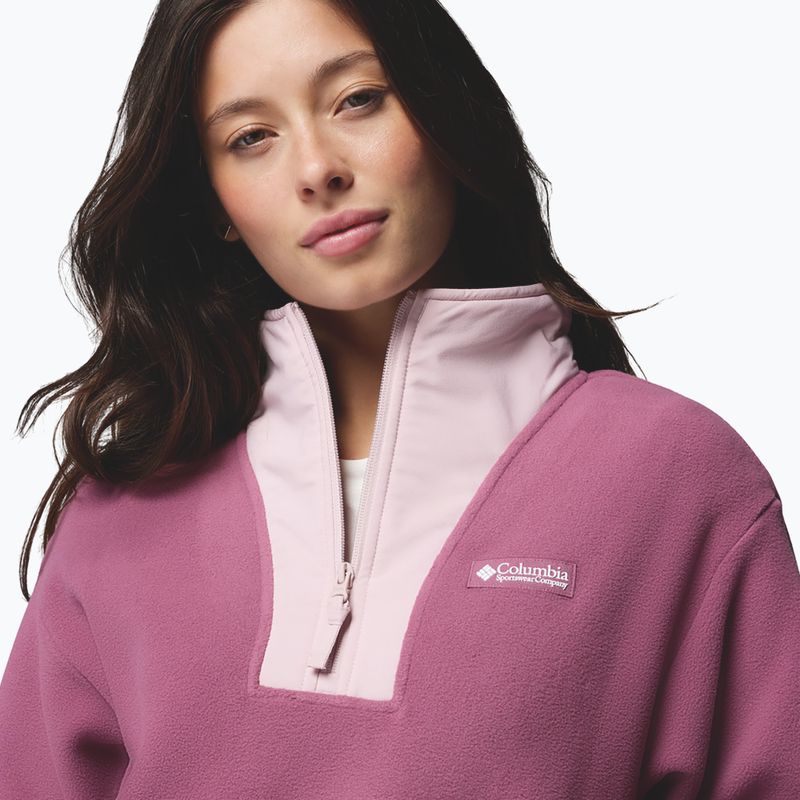 Дамски поларен суитшърт Columbia Sequoia Grove II Half Zip Fleece Antique Mauve/Moonvista/Mineral Pink 5