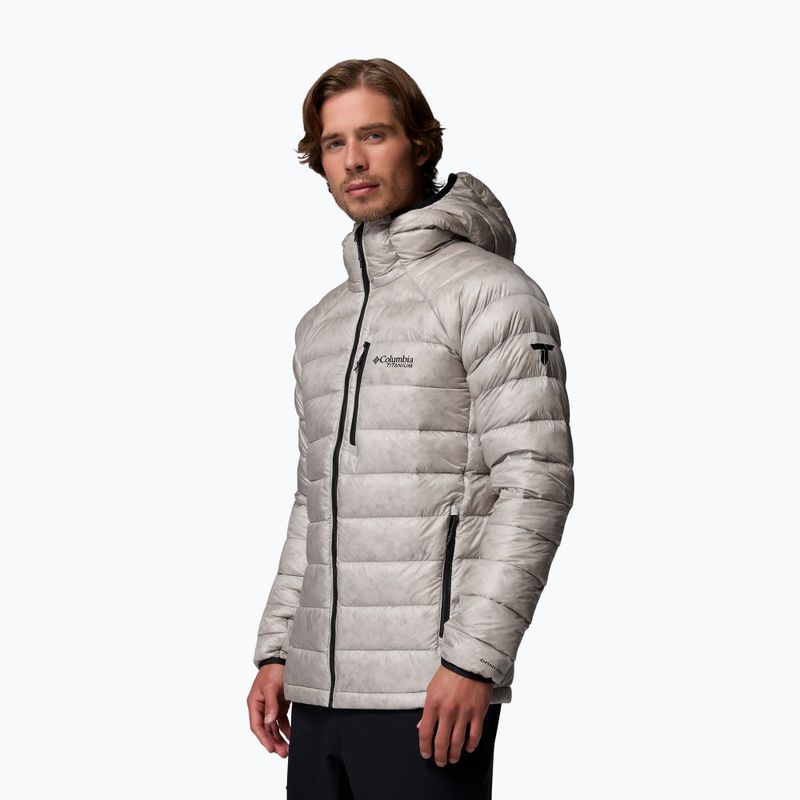Мъжко пухено яке Columbia Arctic Crest Down Hooded flint grey 4
