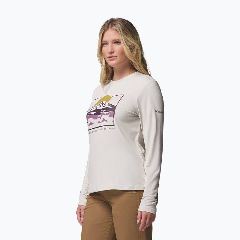 Дамска блуза с дълъг ръкав Columbia Parsons Point LS Graphic Tee dark stone heather/all terrain 4