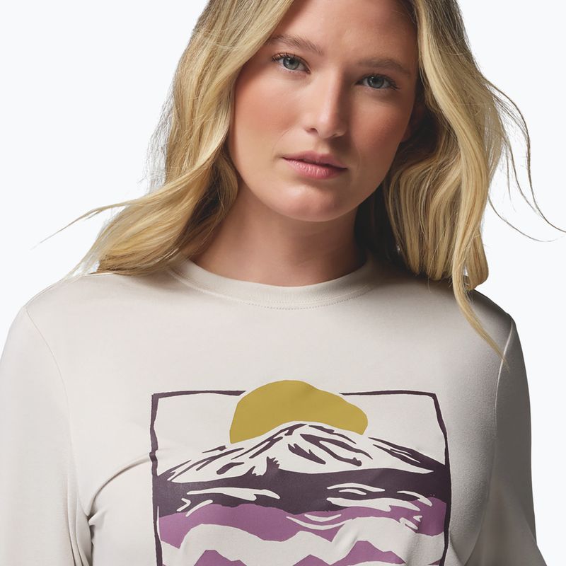 Дамска блуза с дълъг ръкав Columbia Parsons Point LS Graphic Tee dark stone heather/all terrain 5