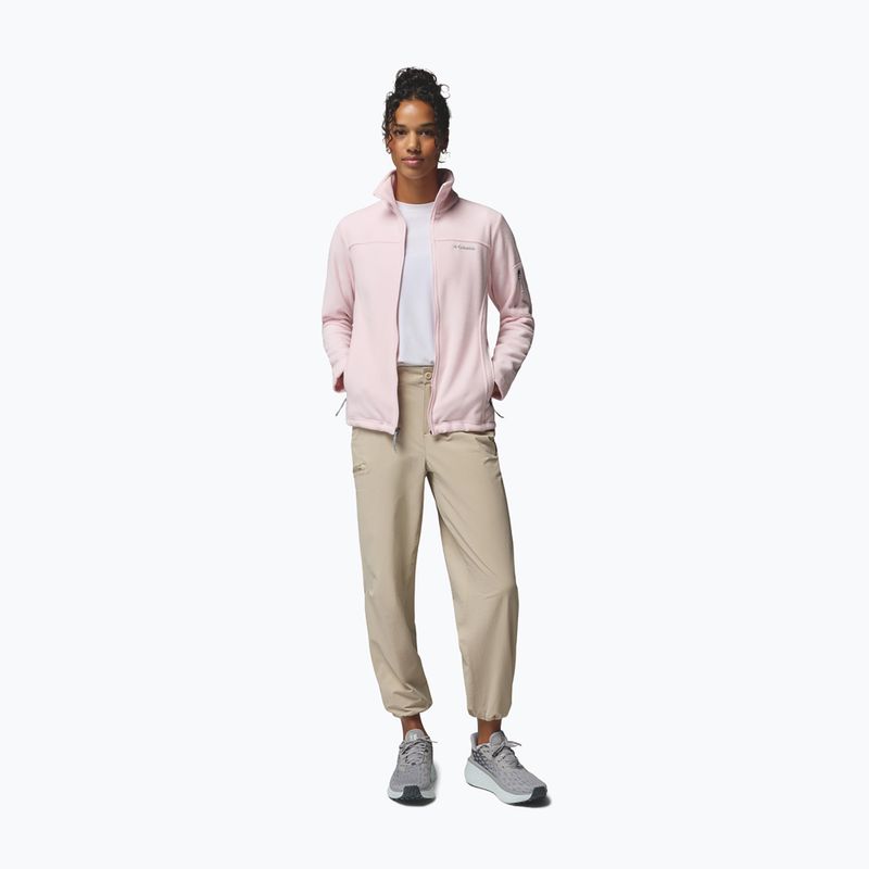 Дамски поларен суитшърт Columbia Fast Trek II powder pink 2