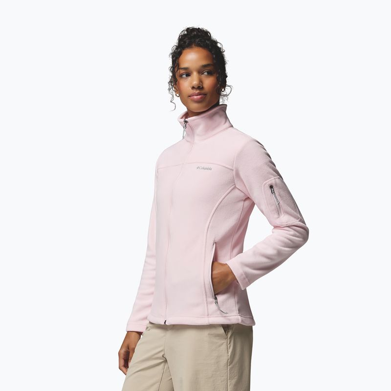 Дамски поларен суитшърт Columbia Fast Trek II powder pink 4