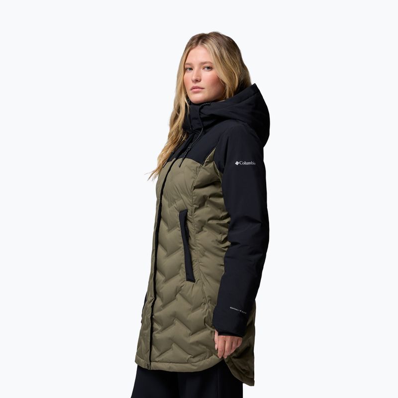 Дамско пухено палто Columbia Mountain Croo III Mid Down stone green/black 4
