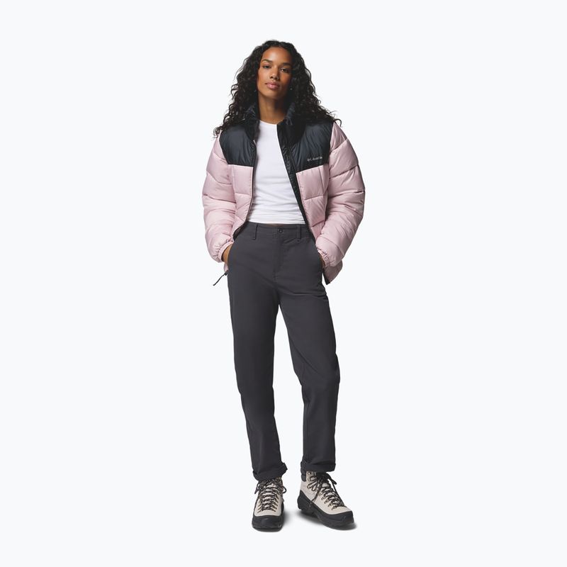 Дамско ватирано яке Columbia Puffect III Full Zip mineral pink/black 2