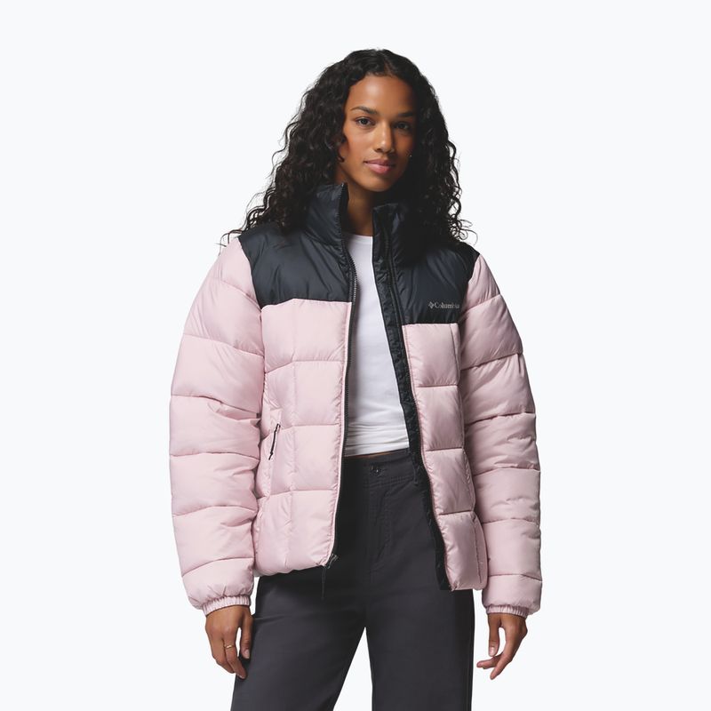Дамско ватирано яке Columbia Puffect III Full Zip mineral pink/black 4