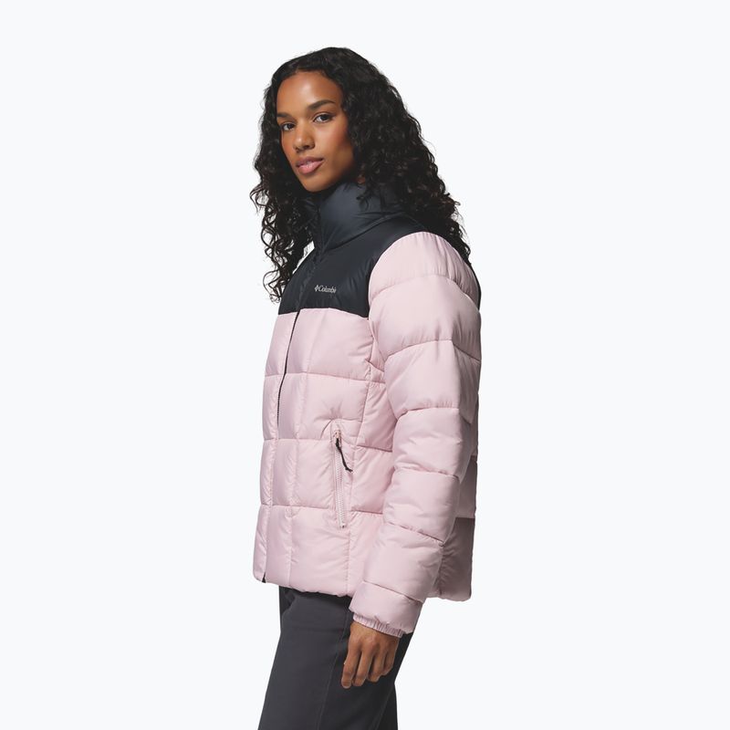 Дамско ватирано яке Columbia Puffect III Full Zip mineral pink/black 5
