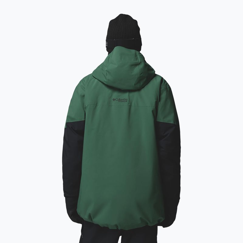 Мъжко скиорско яке Columbia Platinum Peak Insulated rain forest/black 3