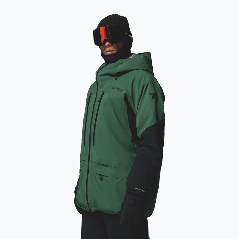Мъжко скиорско яке Columbia Platinum Peak Insulated rain forest/black 4