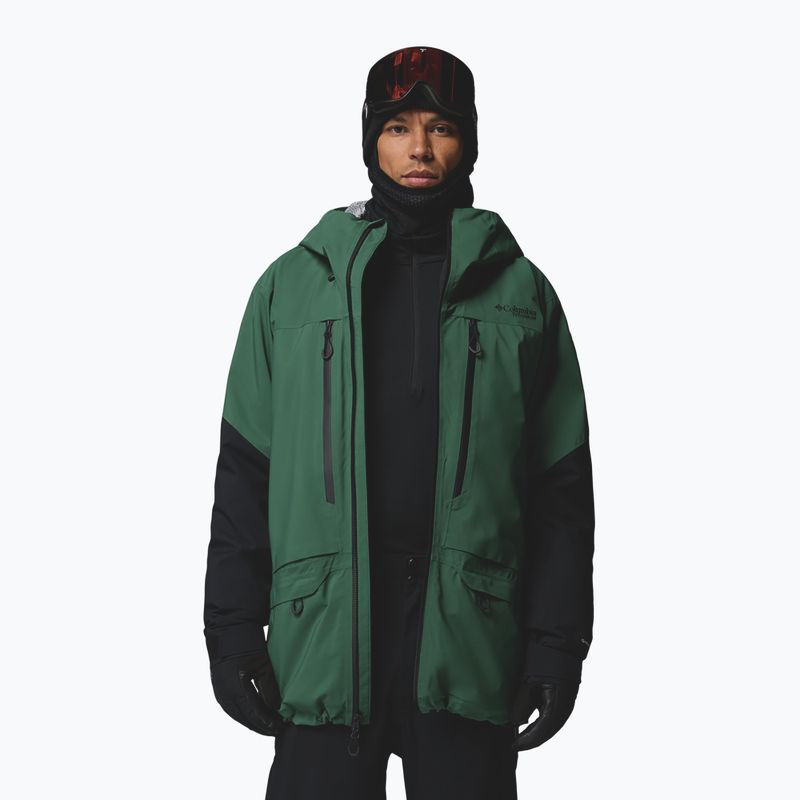 Мъжко скиорско яке Columbia Platinum Peak Insulated rain forest/black 6