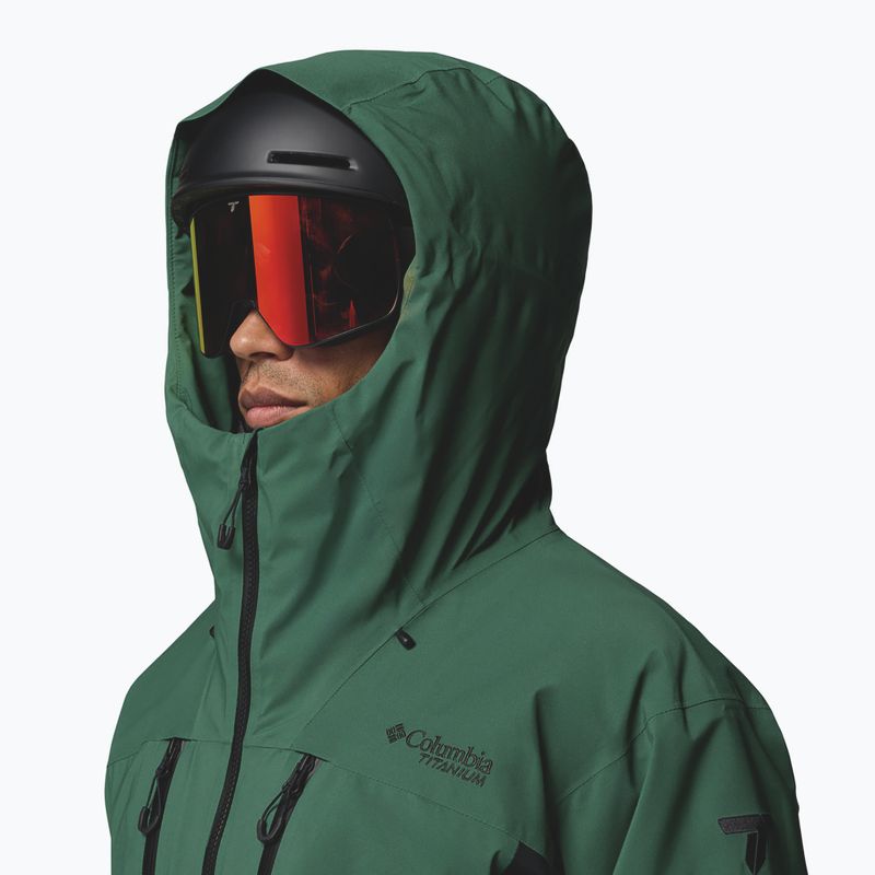 Мъжко скиорско яке Columbia Platinum Peak Insulated rain forest/black 8