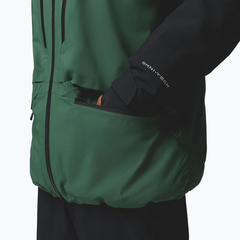 Мъжко скиорско яке Columbia Platinum Peak Insulated rain forest/black 11