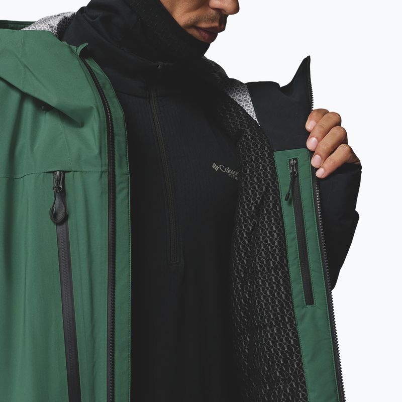 Мъжко скиорско яке Columbia Platinum Peak Insulated rain forest/black 14