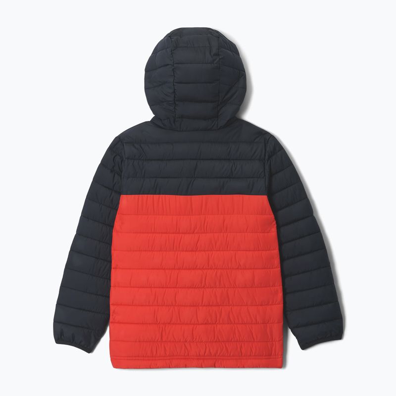 Kurtka dziecięca Columbia Powder Lite II Hooded super sonic/black 2