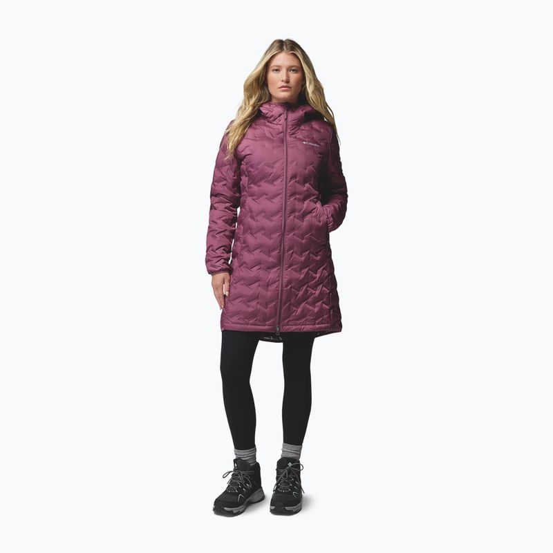 Дамско пухено яке Columbia Delta Ridge II Long Down antique mauve 2