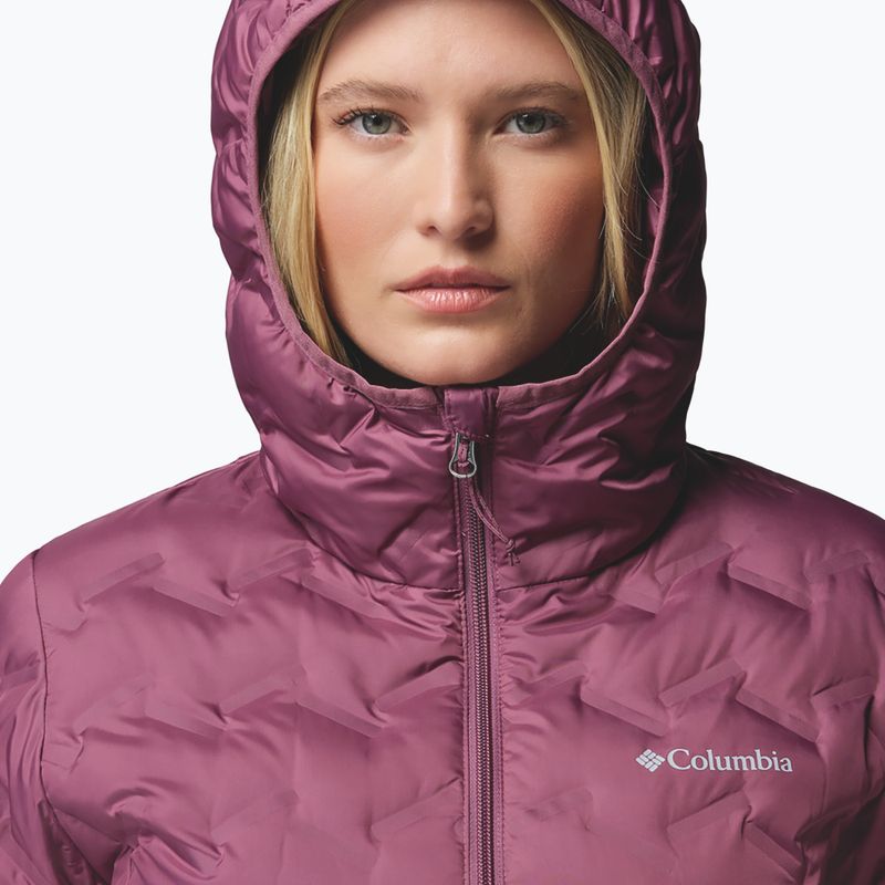 Дамско пухено яке Columbia Delta Ridge II Long Down antique mauve 6