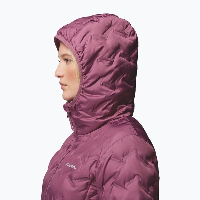 Дамско пухено яке Columbia Delta Ridge II Long Down antique mauve 7